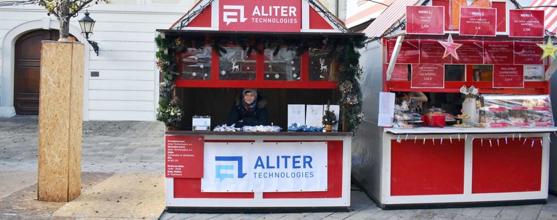 Aliter Technologies na Vianočných trhoch charitatívne