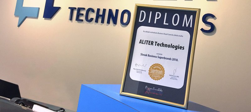 Aliter Technologies získala ocenenie Business Superbrands 2018