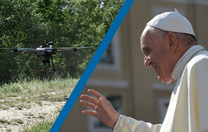 Our drone VIMA monitored the pope